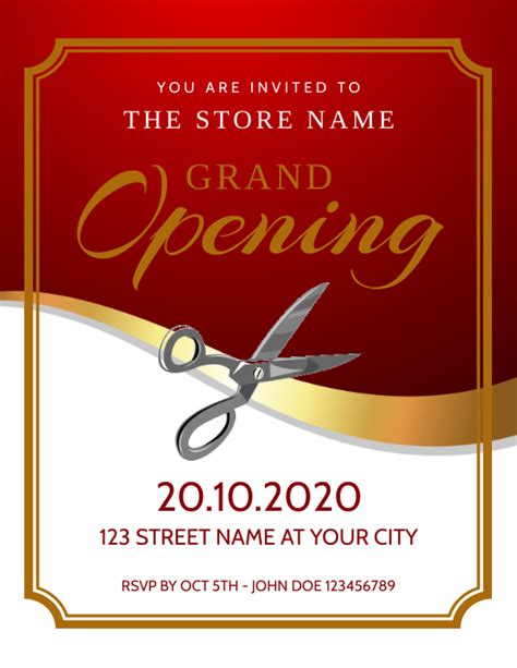 grand opening invitation templates free